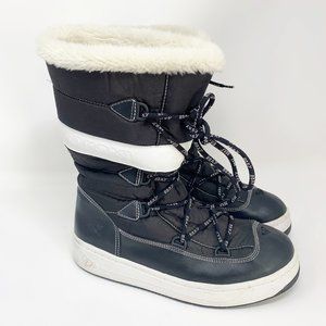 ROXY Winter Snow Moon Boots SNOWDAY Black Fur Line